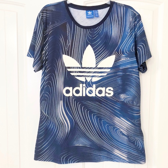 adidas Tops - Adidas Originals Ringer Trefoil Logo Tee